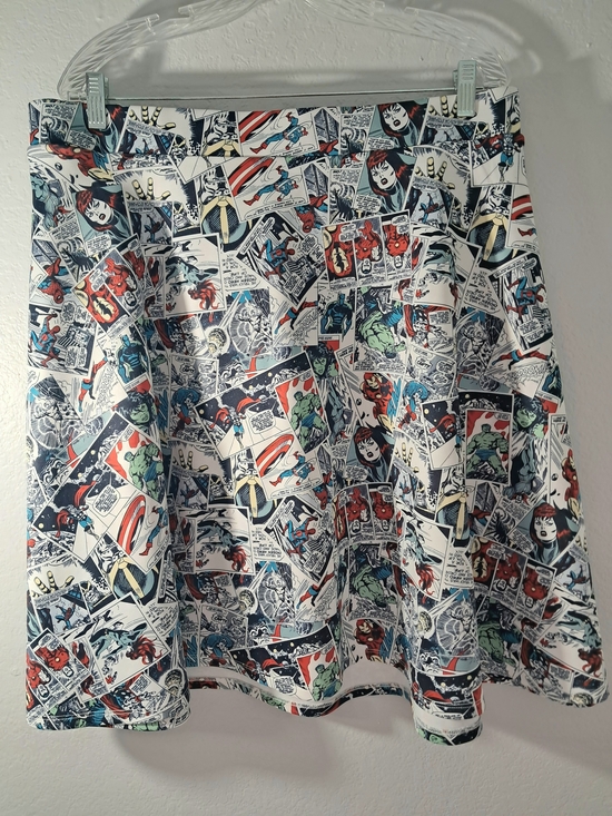 torrid Dresses & Skirts - Torrid Plus Official Marvel Avengers Comic Scuba Skater Skirt Size 5X/28 Retired